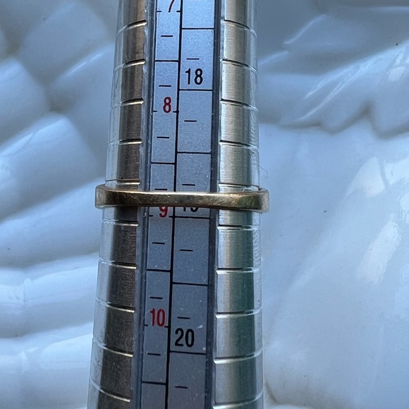 vintage 14K gold CZ mens ring - Picture 9 of 16